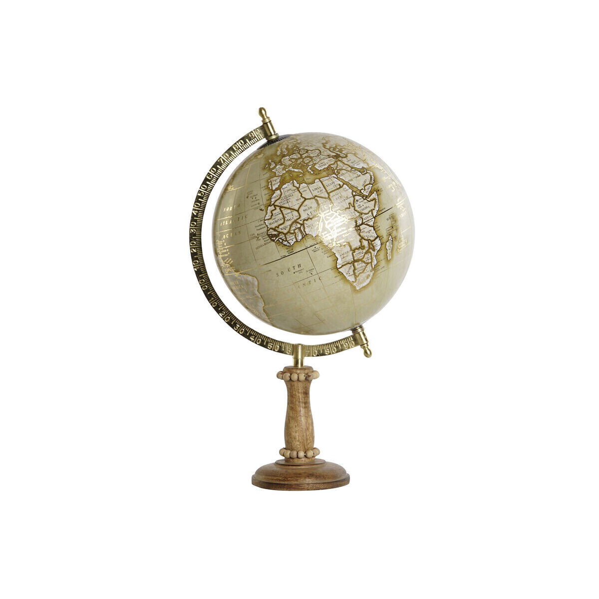 Земной глобус DKD Home Decor Коричневый Позолоченный Vintage 24 x 20 x 38 cm