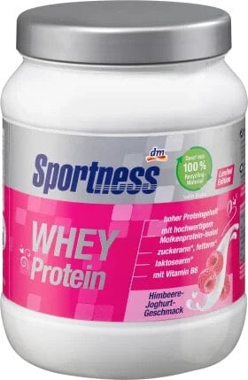 Whey Proteinpulver Himbeere Joghurt Geschmack, 450 g