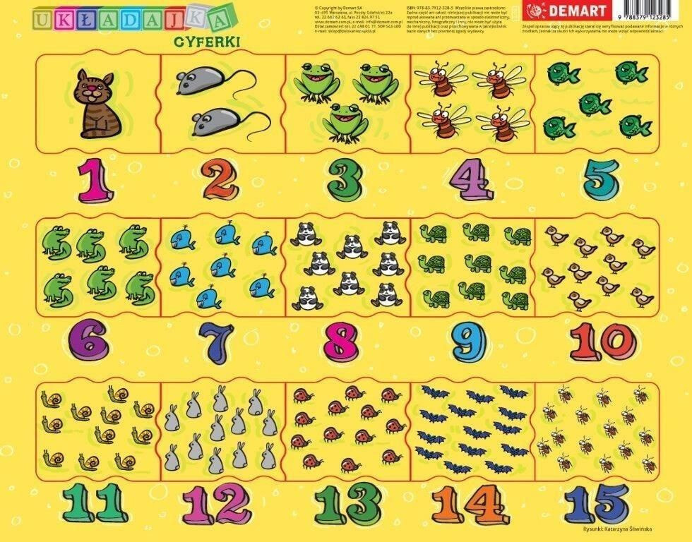Frame Puzzle Demart - Numbers for children