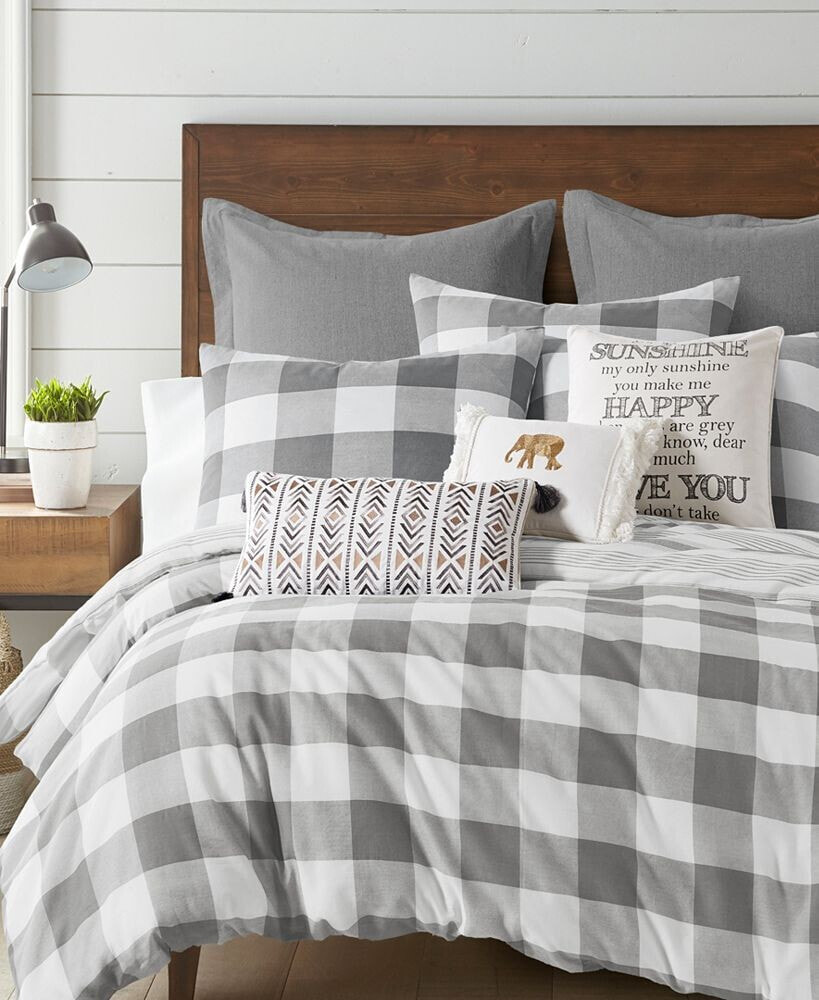 Levtex camden Buffalo Check 3-Pc. Duvet Cover Set, King