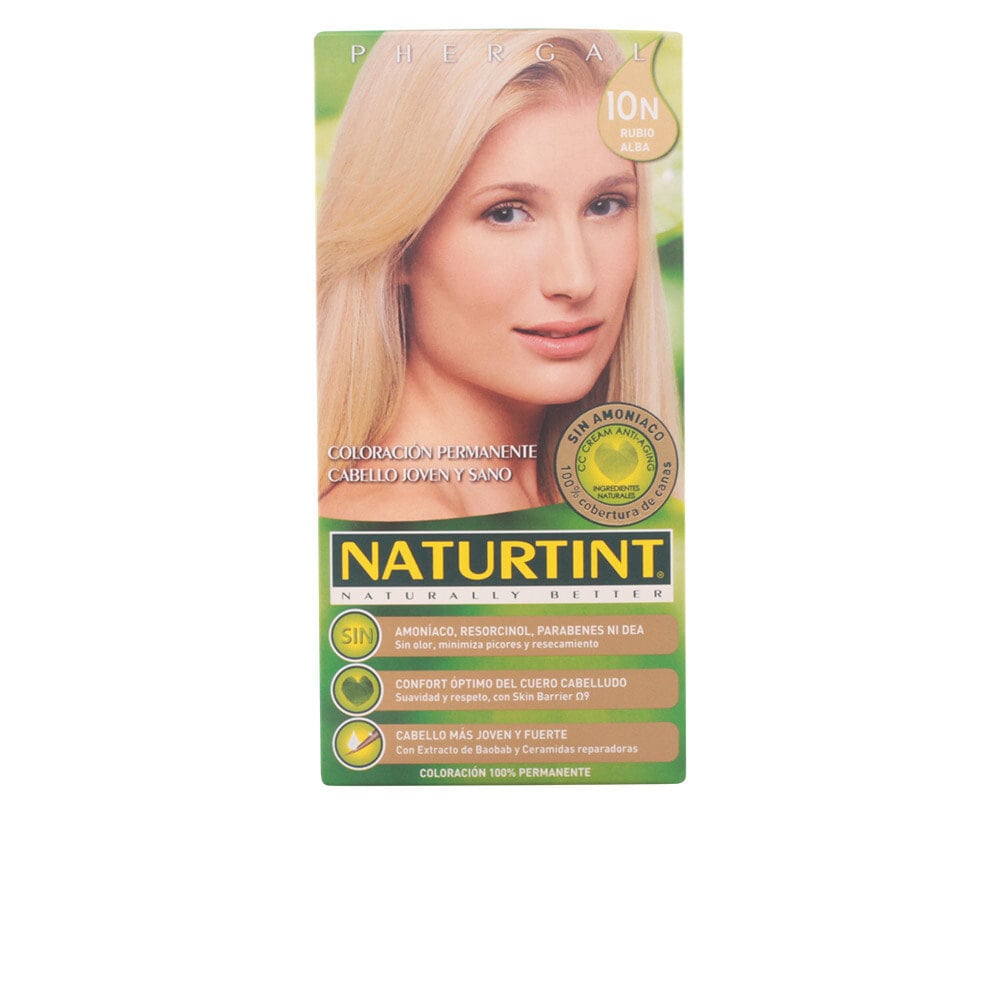 Naturtint Permanent Hair Color No. 10N Light Dawn Blonde Восстанавливающая перманентная краска для волос без аммиака, оттенок светлый блондин