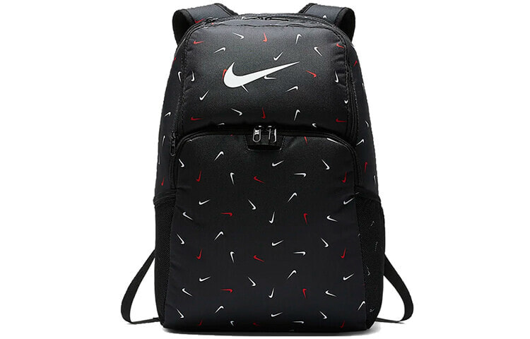 Nike 彩色小标志 涤纶 书包背包双肩包 常规 男女同款情侣款 黑色 / Рюкзак Nike BA6039-010