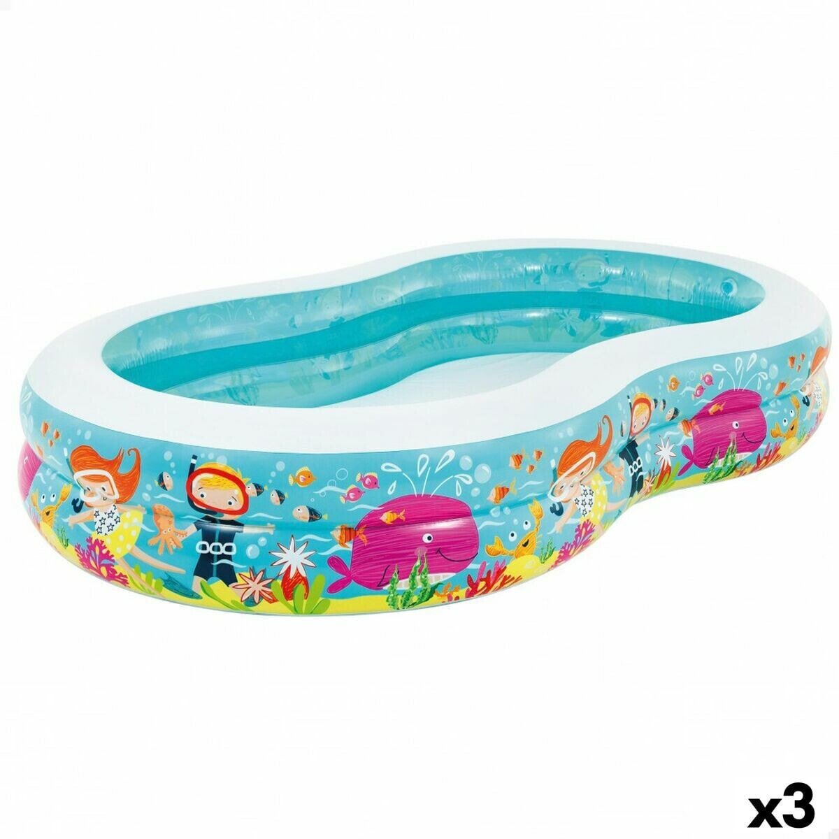 Inflatable pool Intex Paradise 700 L 262 x 46 x 160 cm (3 Units)