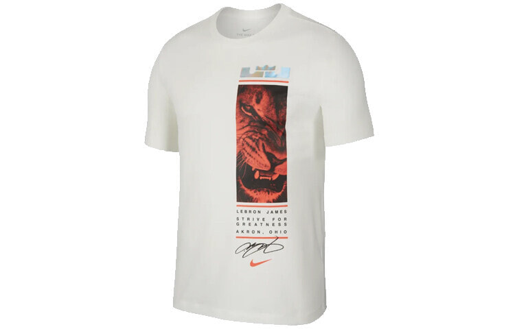 Nike DRI-FIT LeBron 詹姆斯 狮王 短袖T恤 男款 帆白 / Футболка Nike DRI-FIT LeBron T BQ3629-133