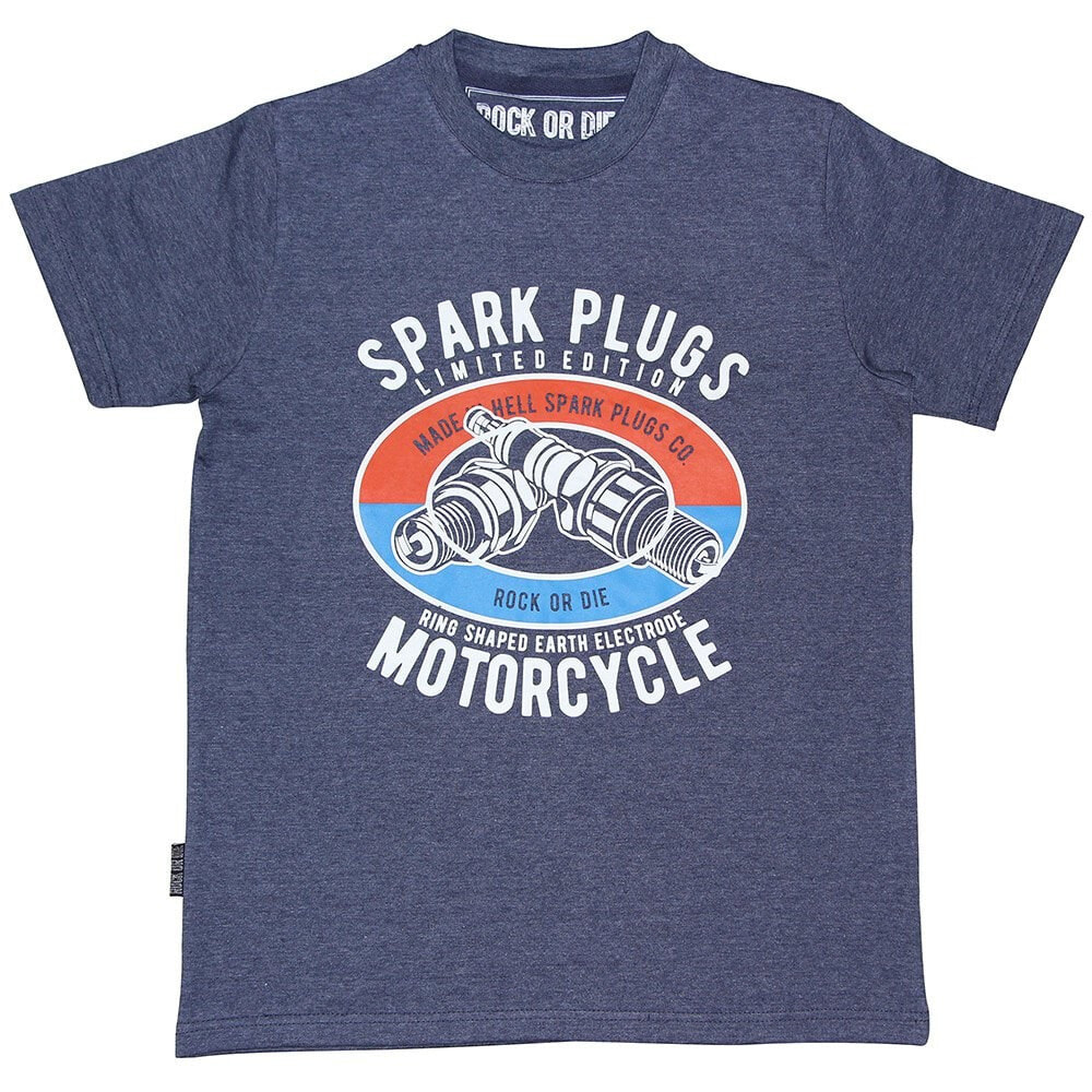 ROCK OR DIE Spark Plug Short Sleeve T-Shirt