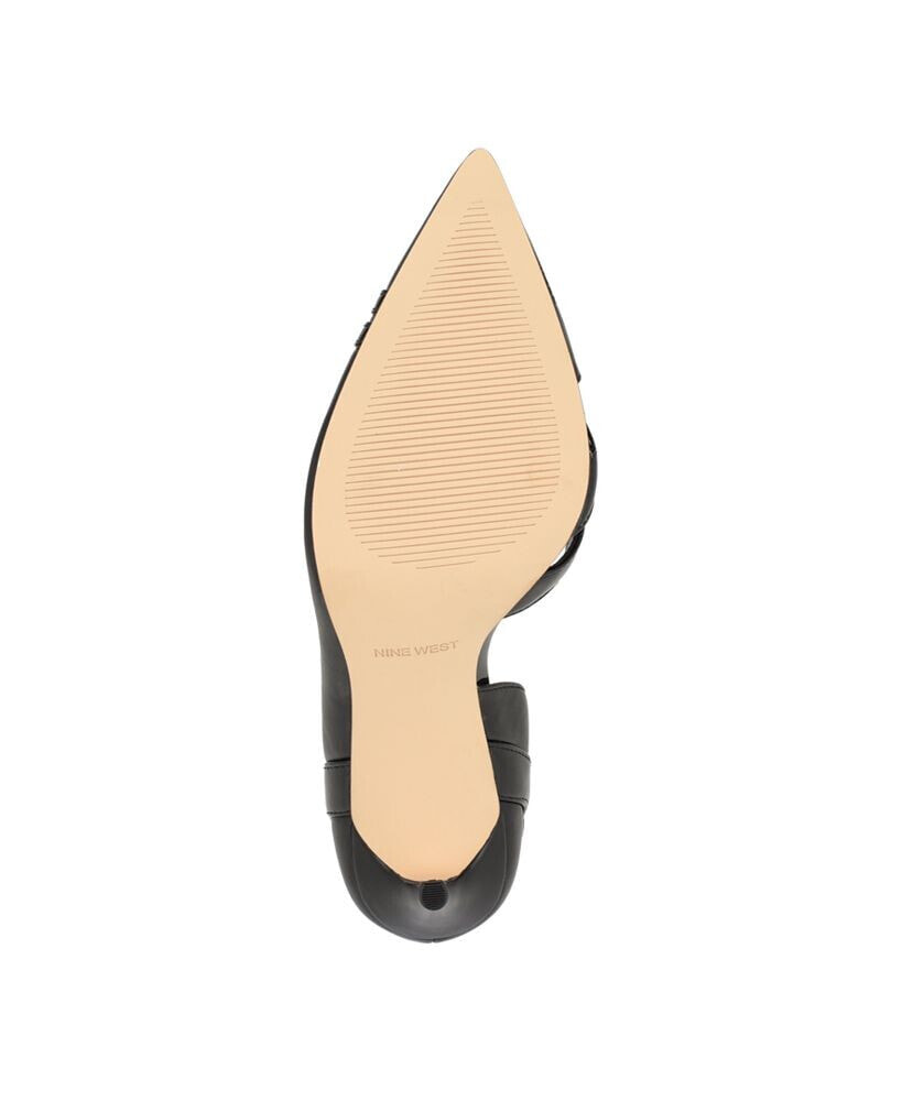 Women's Findme Pointy Toe Slip-On Stiletto Dress Pumps Nine West Цвет:  Black Multi - Faux Leather, Faux Patent Leather; Размер: 7m купить от 13605  рублей в интернет-магазине , обувь Nine West