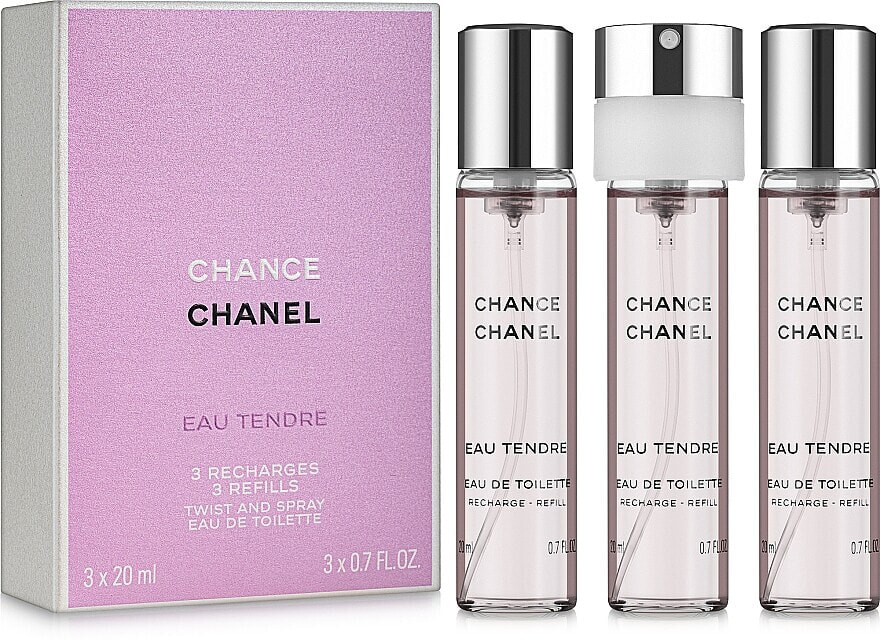 Chanel Chance Eau Tendre - Eau de Toilette (3x20ml Refill)