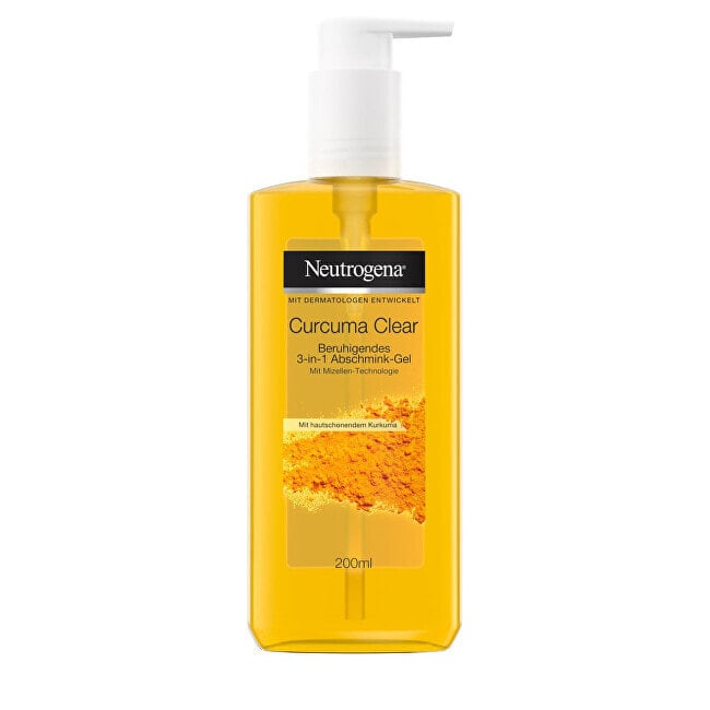 Neutrogena Curcuma Clear Refreshing and Soothing Gel Освежающий и успокаивающий мицеллярный гель, с экстрактом куркумы, против прыщей 200 мл  мл