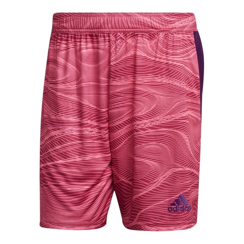 Мужские шорты спортивные розовые Adidas Condivo 21 M GT8408 Goalkeeper Shorts