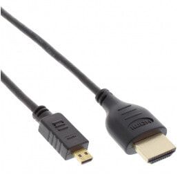 InLine 17555D HDMI кабель 0,5 m HDMI Тип A (Стандарт) HDMI Тип D (Микро) Черный