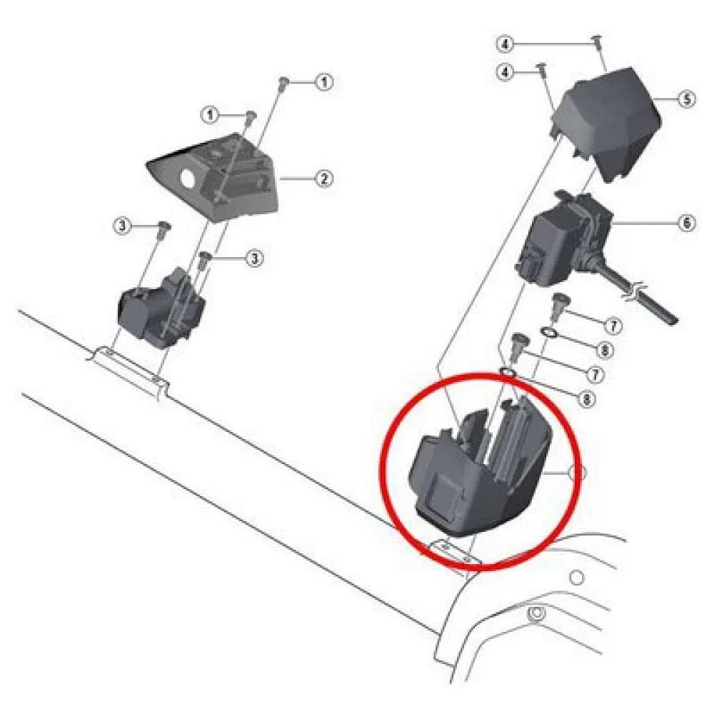 SHIMANO Lower Case Battery Assembly E-6010