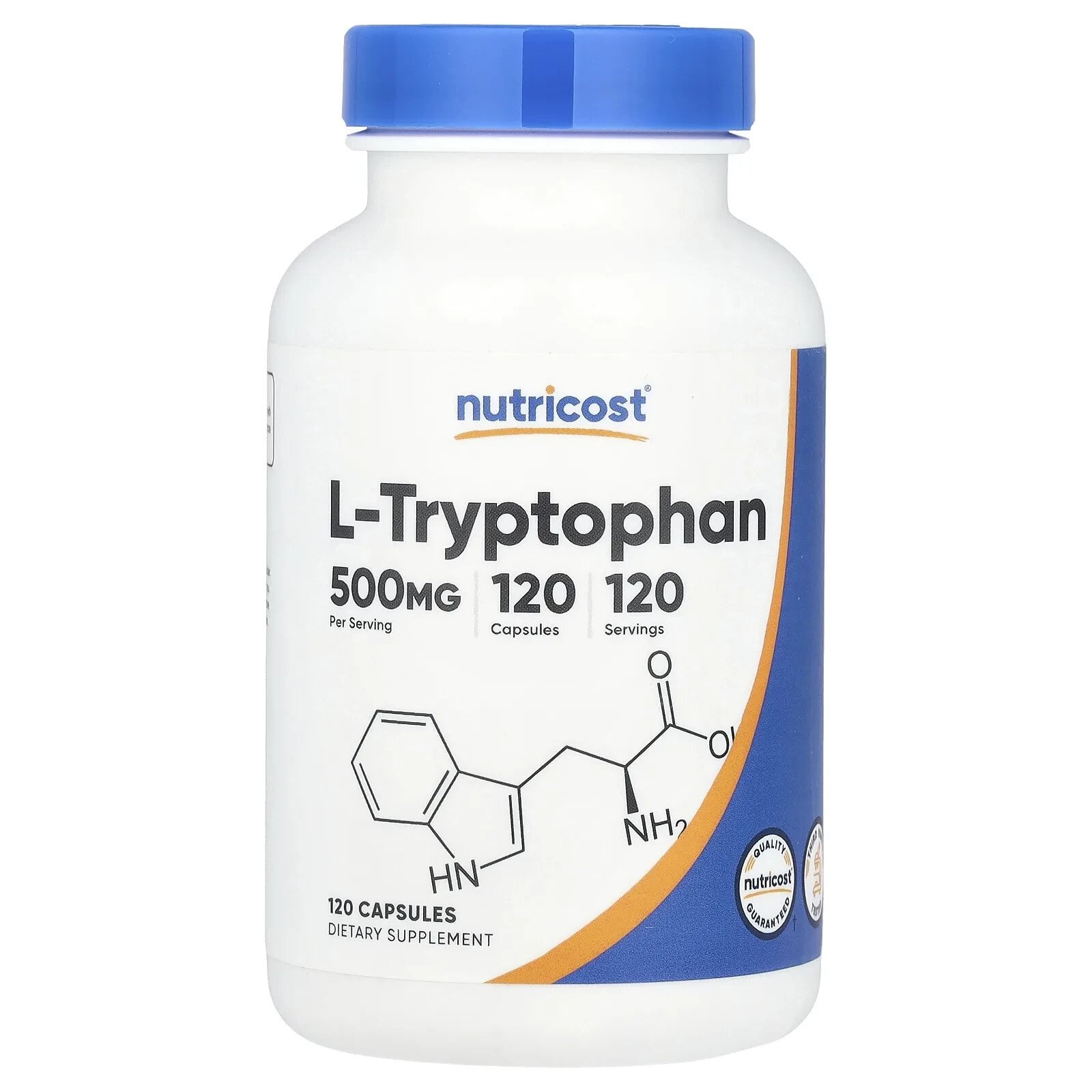 L-Tryptophan, 500 mg, 120 Capsules