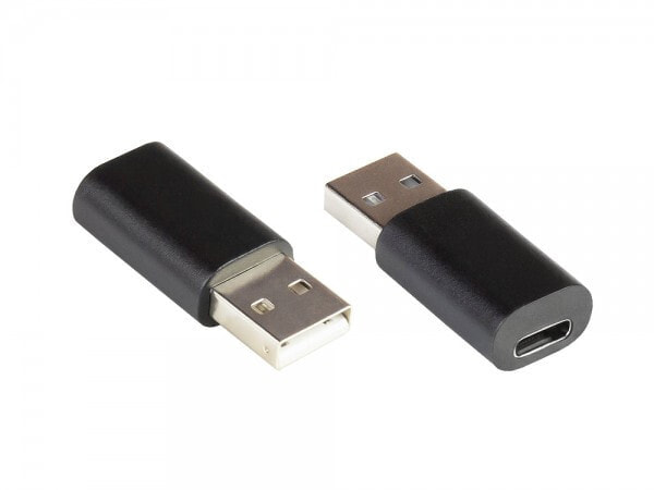 Alcasa USB-AD200 кабельный разъем/переходник USB A USB C Черный