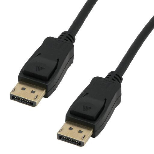 MCL DisplayPort 2m - 2 m - DisplayPort - DisplayPort - Male - Male - Black