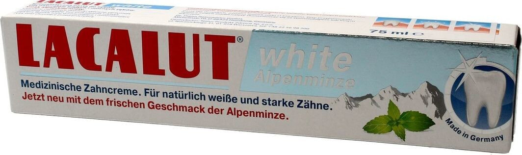 Lacalut White Alpenminze Toothpaste Отбеливающая зубная паста 75 мл