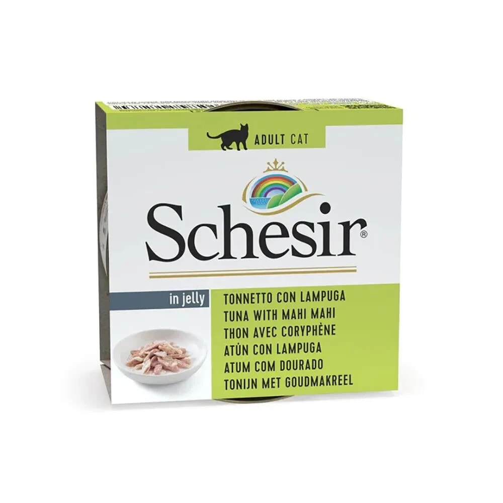 SCHESIR In jelly tuna with mahi mahi wet cat food 85g