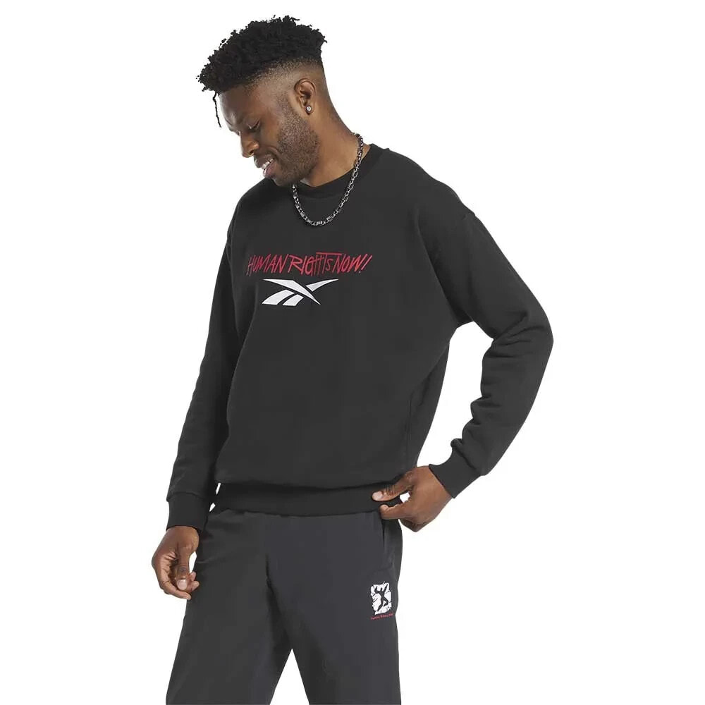 REEBOK CLASSICS Human Rights Now! Fitted Sweatshirt