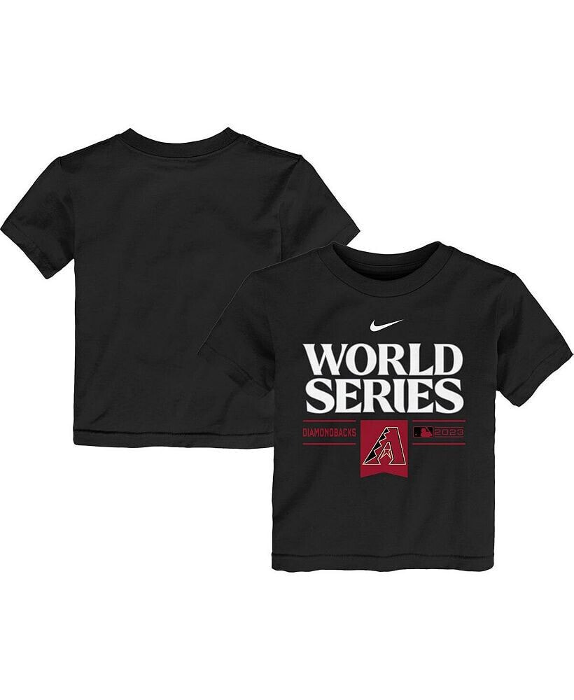 Nike toddler Boys and Girls Black Arizona Diamondbacks 2023 World Series T-shirt