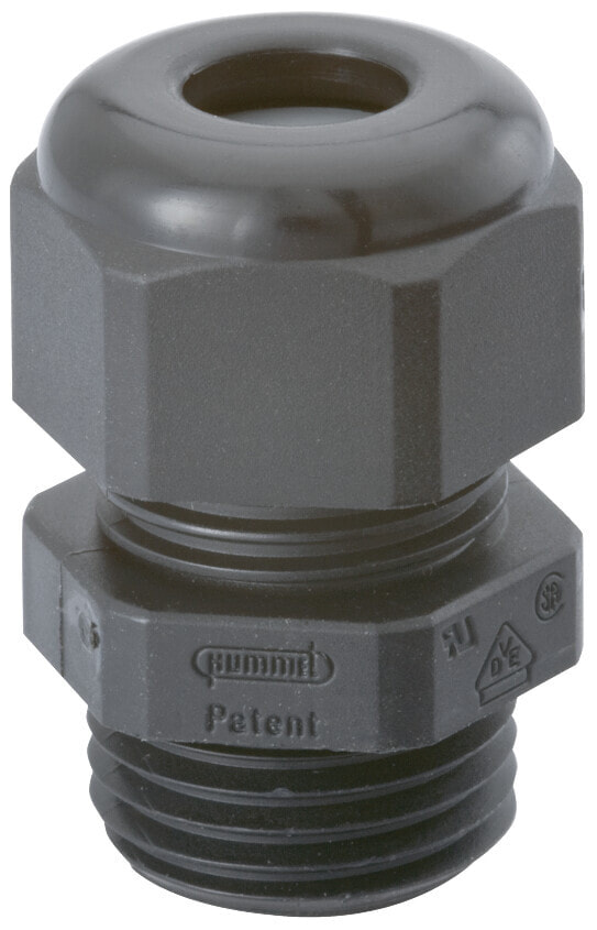 Hummel HSK-K Metric - Black - Polyamide - 1 pc(s) - Straight - M16x1.5 - 8 mm