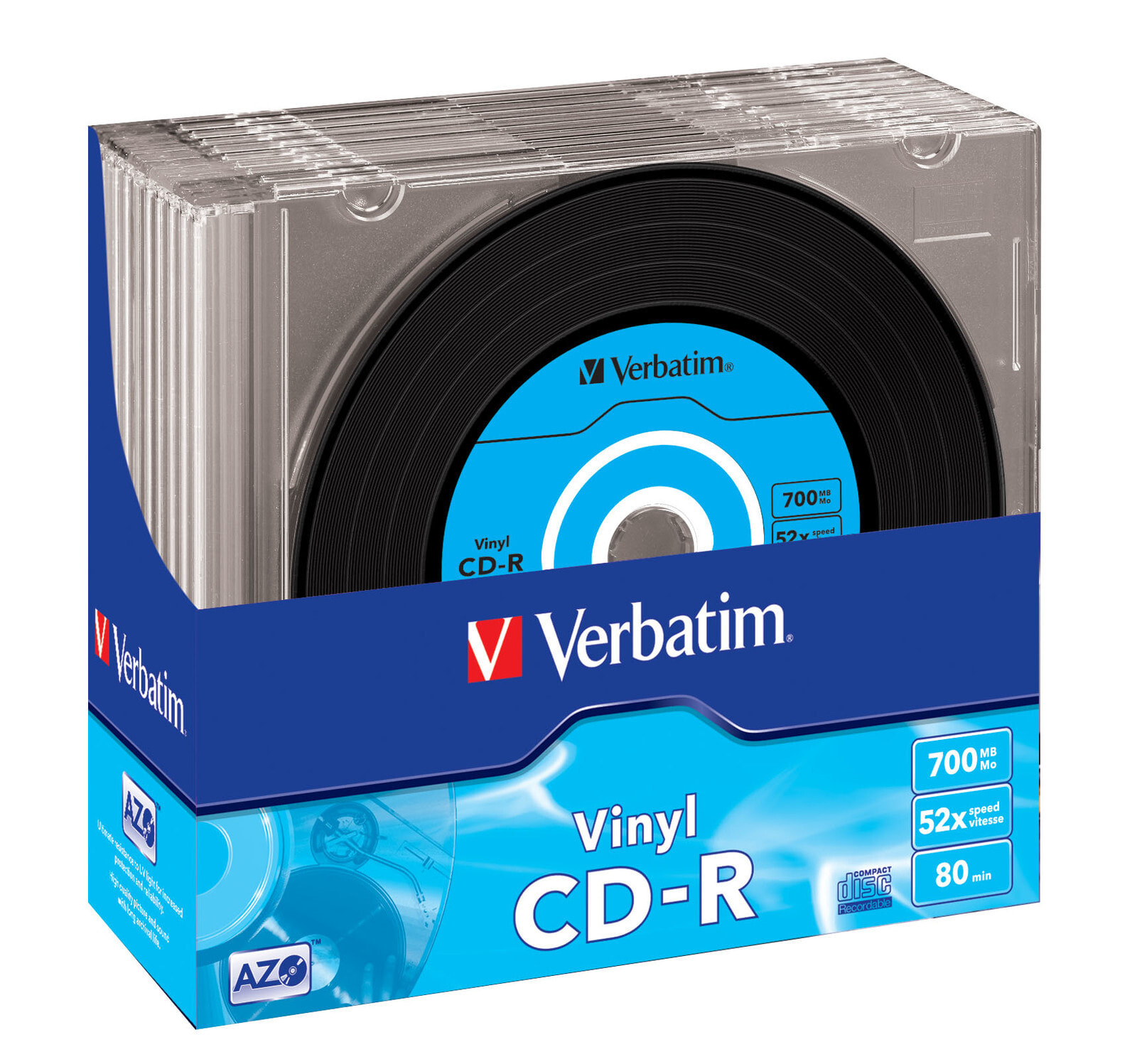 Verbatim CD-R AZO Data Vinyl 700 MB 10 шт 43426