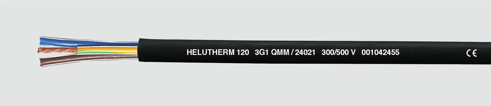 Helukabel 24022 - Low voltage cable - Black - Polyvinyl chloride (PVC) - Cooper - 1 mm² - 38 kg/km