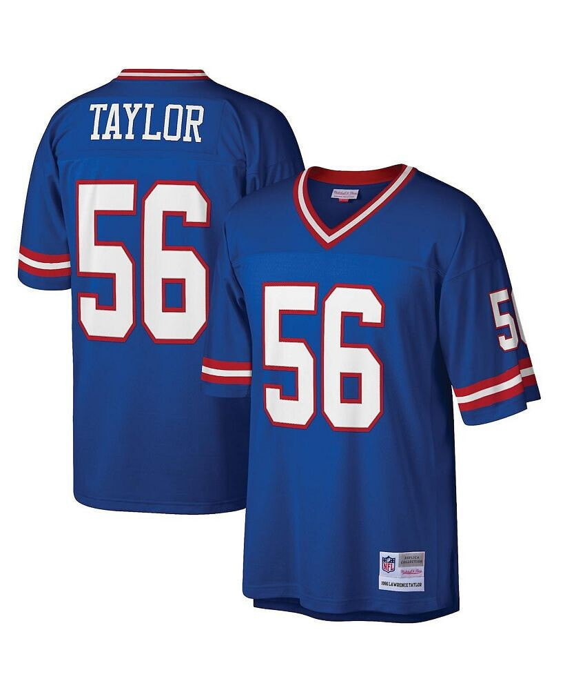 Mitchell & Ness men's Lawrence Taylor Royal New York Giants Big and Tall 1986 Retired Player Replica Jersey