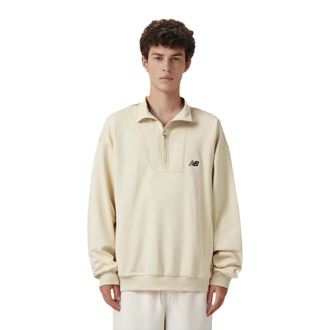 New Balance Sweatshirt Men's Light Khaki