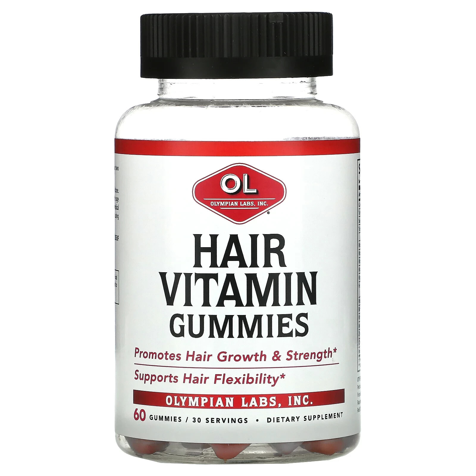 Олимпиан Лабс Инк, Витаминные жевательные таблетки для волос, 60 жевательных таблеток