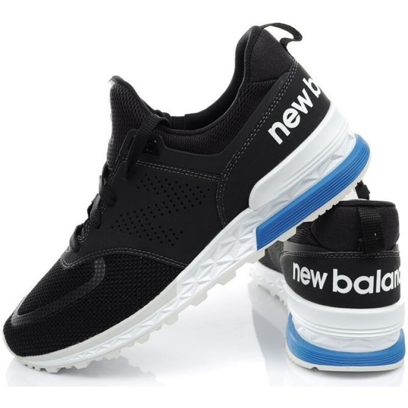Мужские кроссовки спортивные для бега черные текстильные низкие New Balance MS574PCB training shoes