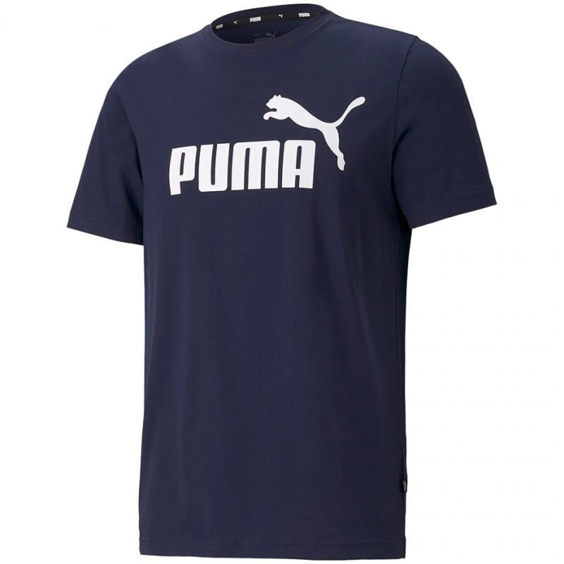 Мужская спортивная футболка Puma ESS Logo Tee Peacoat M 586666 06