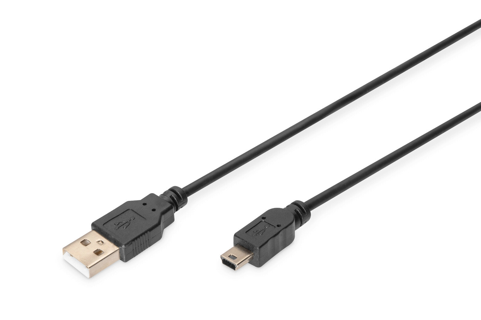 ASSMANN Electronic AK-300130-018-S USB кабель 1,8 m 2.0 USB A Mini-USB B Черный