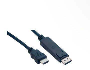 MCL Samar MCL 2m DisplayPort/HDMI - 2 m - HDMI - DisplayPort - Black - Male/Male