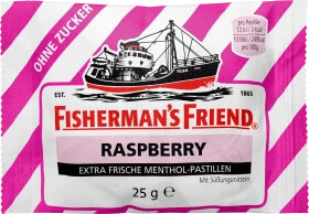 Pastillen, Raspberry, zuckerfrei, 25 g