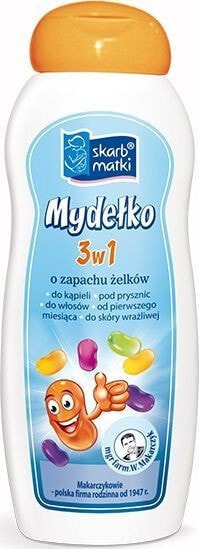 Skarb Matki Soap 3 in 1 Нежное мыло для купания младенцев, без сульфатов 250 мл