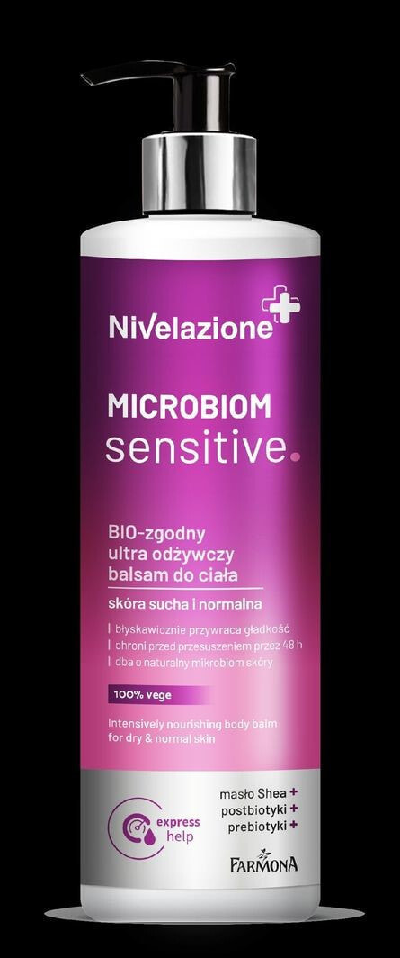 Крем или лосьон для тела Farmona Farmona Nivelazione BIO-zgodny ultra odżywczy balsam do ciała Microbiom Sensitive 400ml