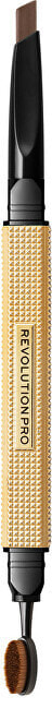 Коричневый карандаш для бровей Revolution Rockstar Dark Brown double-sided eyebrow pencil (Brow Style r) 0.25 g