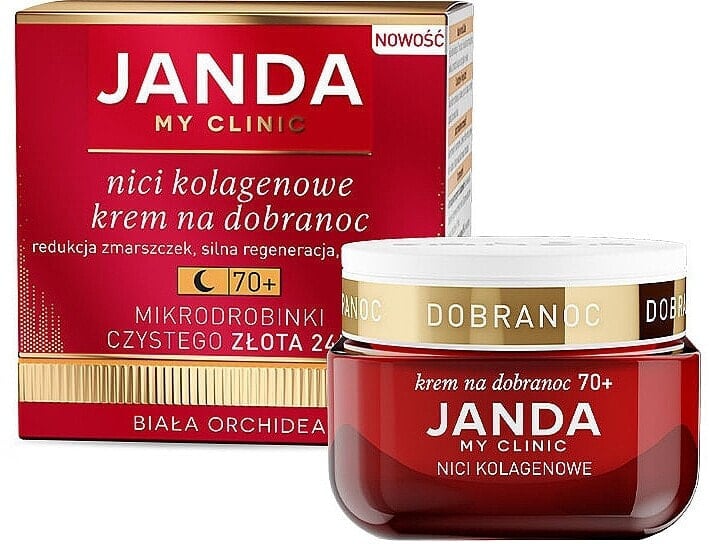 Kollagen-Nachtcreme für das Gesicht 70+ - Janda My Clinic Collagen Threads Night Cream