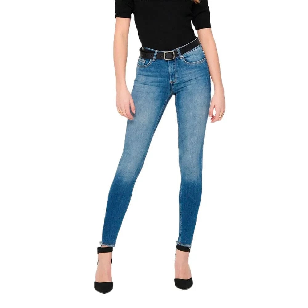 ONLY Blush Life Mid Waist Ankle Raw REA1303 Jeans