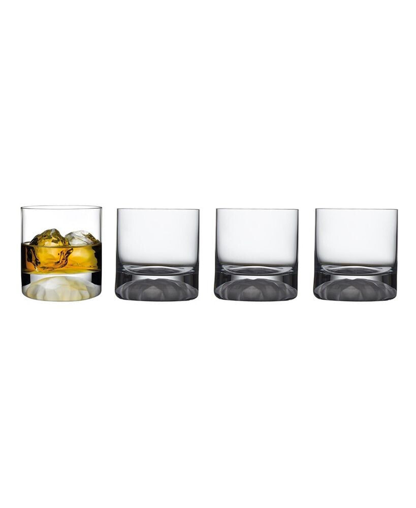 Nude Glass club Ice Whisky Glasses, Set of 4