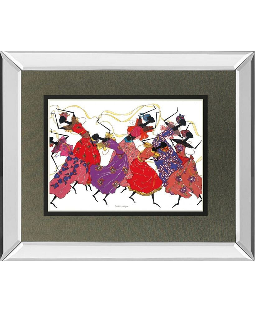 Classy Art lead Dancer in Purple Gown by Augusta Asberry Mirror Framed Print Wall Art, 34