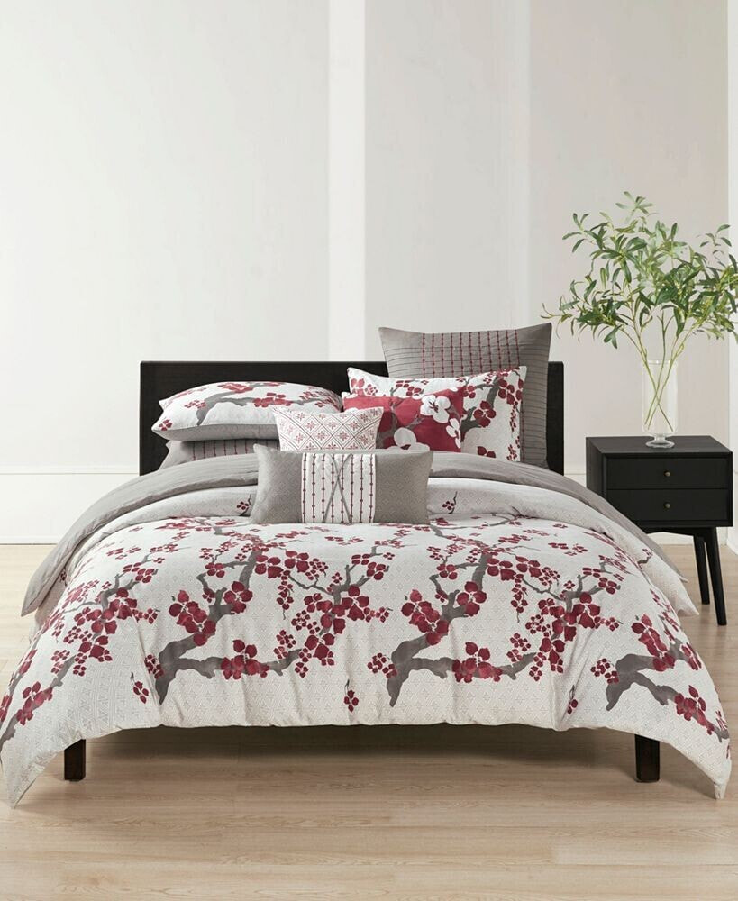 Natori cherry Blossom 3-Pc. Duvet Cover Set, King