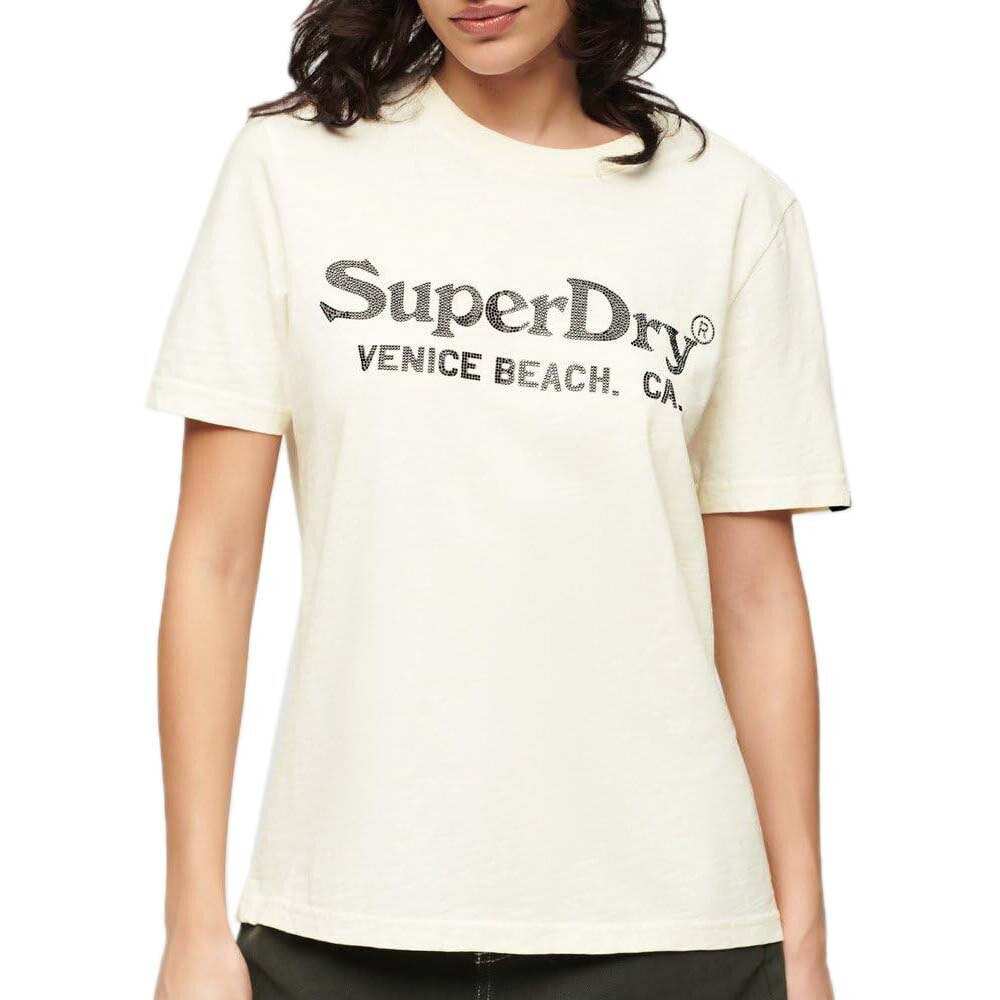 SUPERDRY Metallic Venue Relaxed Short Sleeve T-Shirt