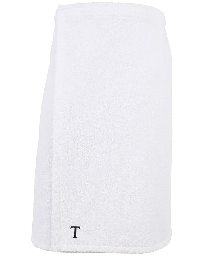 Linum Home 100% Turkish Cotton Terry Personalized Women's Bath Wrap - White