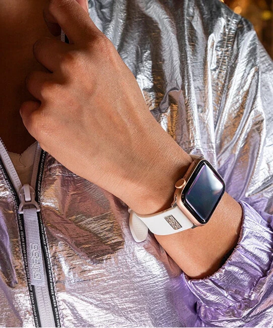 Silikonový řemínek pro Apple Watch (38 - 41 mm) - White CS2005S1