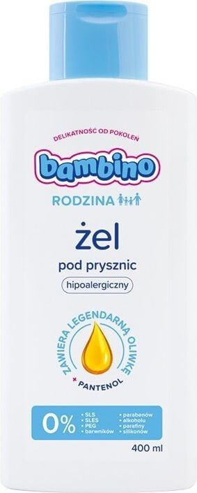 Bambino Family Hypoallergenic Shower Gel Гипоаллергенный гель для душа для всей семьи 400 мл