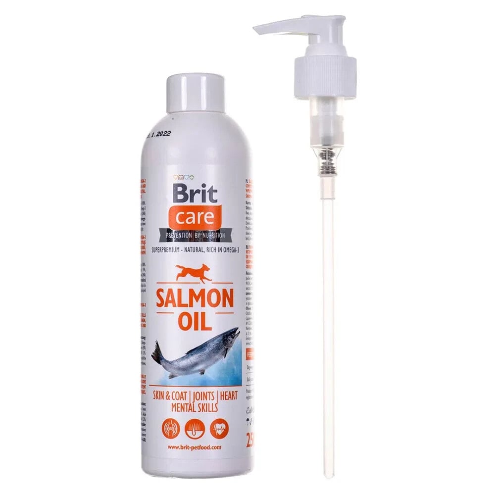 BRIT Care Salmon Oil dog supplement 250ml