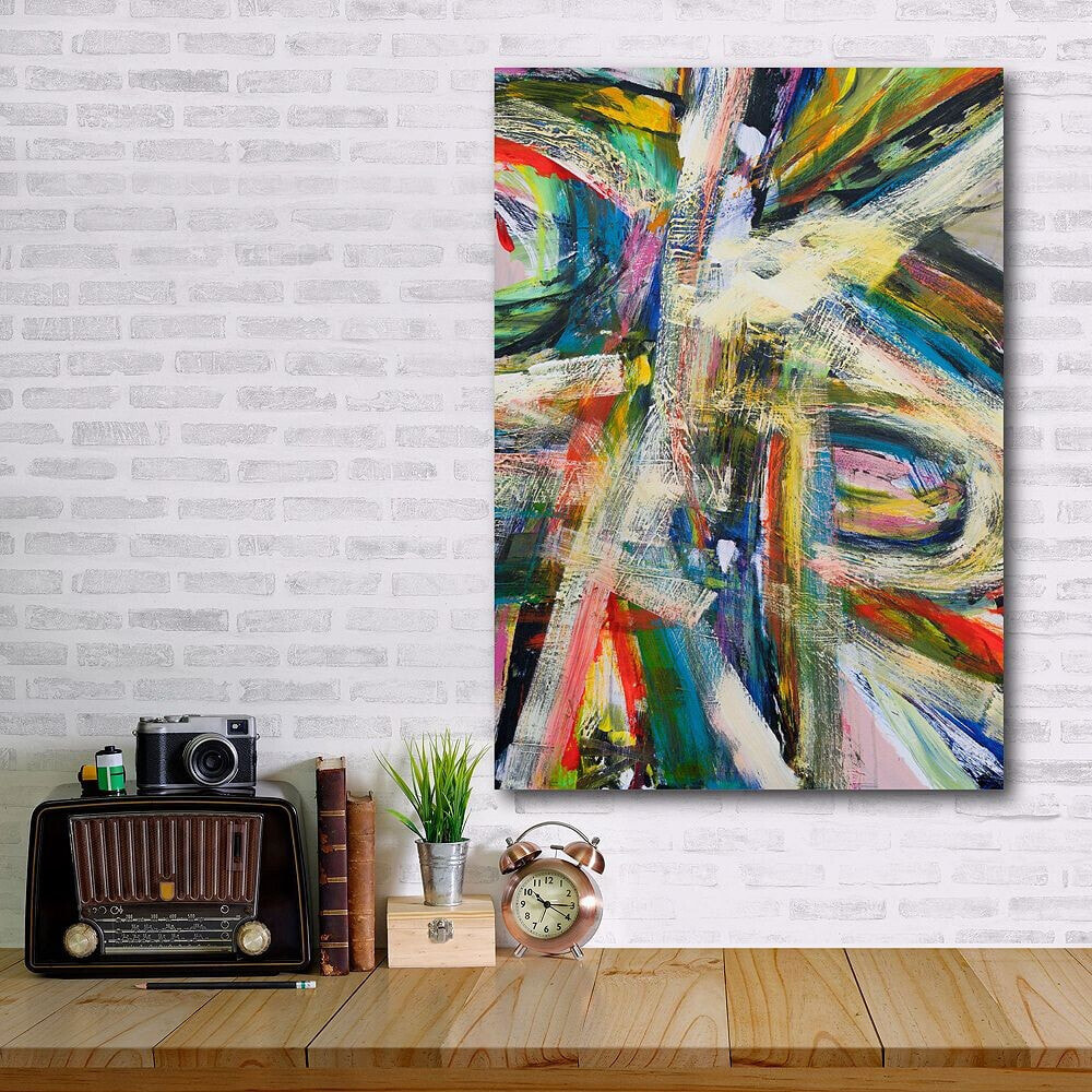 Courtside Market abstract Colors Gallery-Wrapped Canvas Wall Art - 12