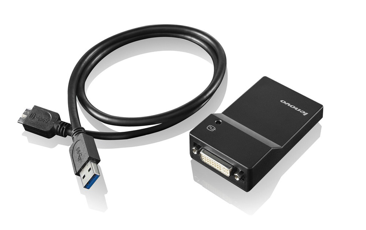 Lenovo USB 3.0 - DVI/VGA USB A DVI/VGA Черный 0B47072