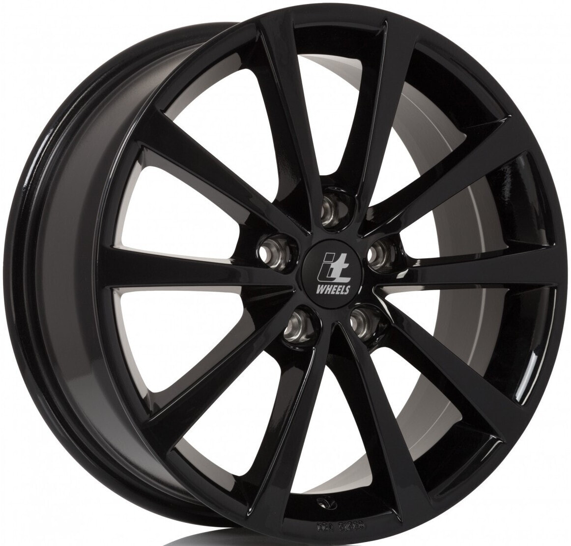 Колесный диск литой itWheels Alice gloss black 7x17 ET35 - LK5/100 ML57.1