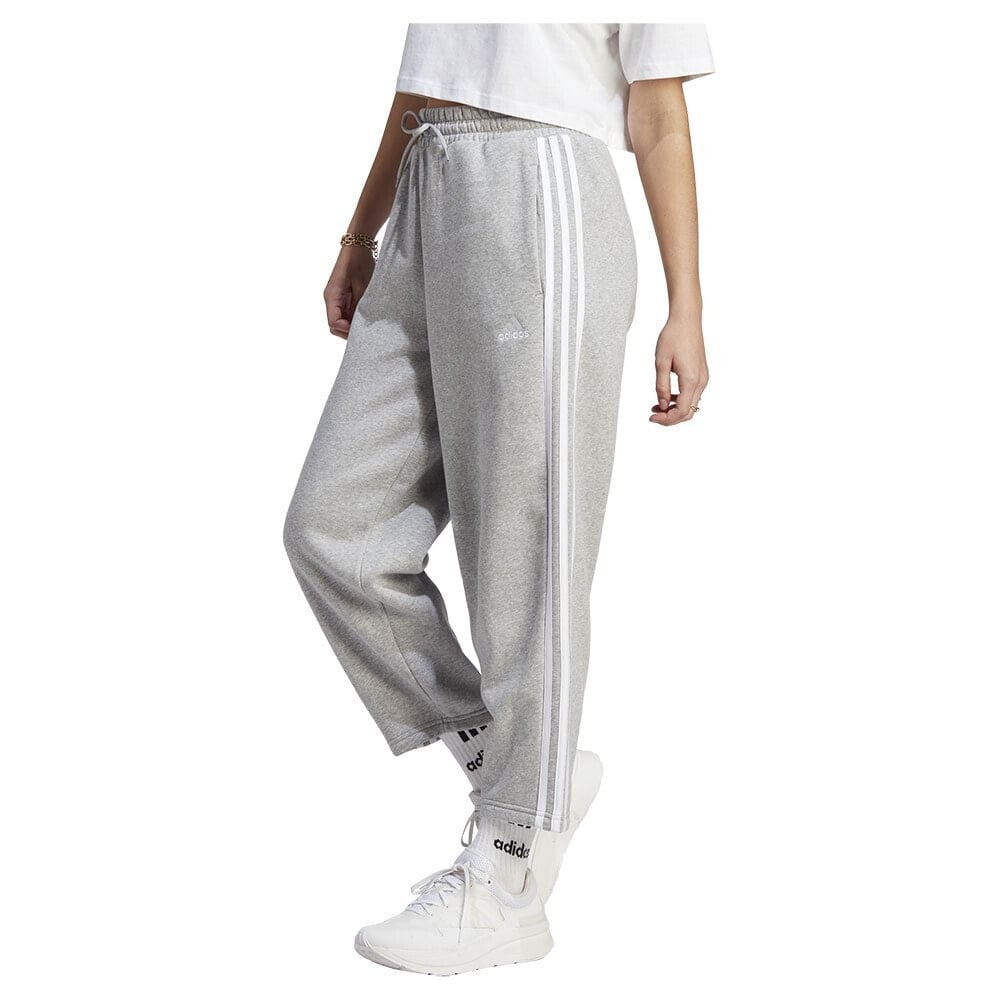 ADIDAS Essentials 3 Stripes Open Hem Fleece Joggers